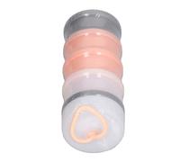 Formula Storage Container, Portable 3-Layer Milk Powder Dispenser, Convenient, Anti-Toxic Spill, Versatile for Travel (Pink)