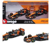 Bburago F1 Team McLaren #4 Norris & #81 Piastri '25 Model Car Formula 1 Scale 1:43 Scale Die-Cast Faithful Collector's Car Toy Car from 3 Years (18-38202-2) Set of 2