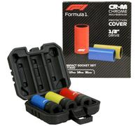 Formula1 1/2" Impact Socket Set SW 17mm 19mm 21mm 3-Piece Chrome-Moly Steel