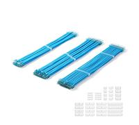 Formulamod Sleeve Extension Power Supply Cable Kit 18AWG ATX 24P+ (2) EPS 8-P+ (3) PCI-E8-P with Combs for PSU to Motherboard/GPU (SkyBlue)