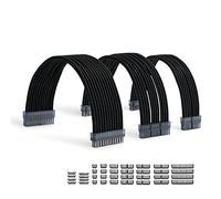 Formulamod Sleeve Extension Power Supply Cable Kit 18AWG ATX 24P+ (2) EPS 8-P+(3) PCI-E8-P with Combs for PSU to Motherboard/GPU