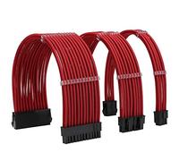 Formulamod Sleeve Extension Power Supply Cable Kit 18AWG ATX 24P+ EPS 8-P+PCI-E8-P with Combs for PSU to Motherboard/GPU