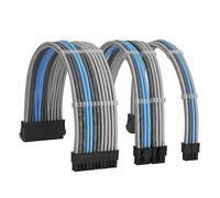 FormulaMod Sleeve Extension Power Supply Cable Kit 18AWG ATX 24P+ EPS 8-P+PCI-E8-P with Combs for PSU to Motherboard/GPU Fm-NCK3