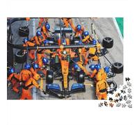 Formulaone Jigsaw Puzzle 1000 Pieces Recyclable Paper Pit Stop Adult Jigsaws Party Game Props Developing boy & girl‘s Intelligence Educational 52x38cm/1000pcs