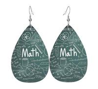 Formulas Shapes Theory Math Drop Earrings For Women, Artistic Star Earrings, Contemporary Dangle Jewelry For Parties And Social