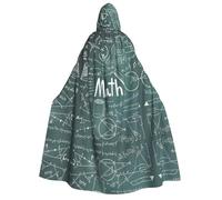 Formulas Shapes Theory Math Lesson Word Adult Hooded Cloak Vampire Witch Cape Halloween Christmas Cosplay Costumes Themed Parties