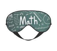 Formulas Shapes Theory Math Lesson Word Print Comfortable Eye Mask Breathable Adjustable Men Women Lightweight Travel Yoga Work