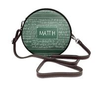 Formulas Shapes Theory Math Lesson Word -Print Elegant Waterproof Leather Shoulder Bag For Women - Detachable Strap, Compact Tote, Ideal For Work, Travel & Everyday Use.