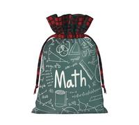 Formulas Shapes Theory Math Lesson Word Print Festive Drawstring Gift Eco-Friendly Bags Reusable Pouches Birthday Wedding Party