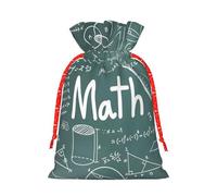 Formulas Shapes Theory Math Lesson Word Print Gift Versatile Bags Reusable Drawstring Festive Pouches For Party Favors Season
