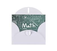 Formulas Shapes Theory Math Lesson Word Print Greeting Cards With Envelopes,Holiday,Birthday,Wedding,And All Occasions