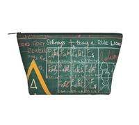 Formulas Shapes Theory Math Lesson Word Print Makeup Bag Trapezoid Travel Cosmetic Organiser Stylish Storage for Beauty & Gifts for Women Girls