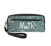 Formulas Shapes Theory Math Lesson Word Print Stylish Makeup Bag for Women Girls Cosmetic Pouch Toiletry School Office Travel