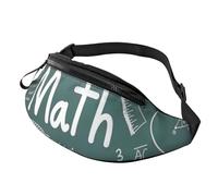 Formulas Shapes Theory Math Lesson Word Print Unisex Pack Waist Bag Lightweight Belt Bags Travel Running Festivals Fashion Pack