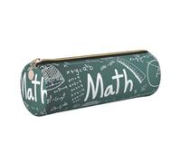 Formulas Shapes Theory Math Lesson Word Print Women Men Pencil Case Cylindrical Lightweight Pen Pouch Office Stationery Organizer