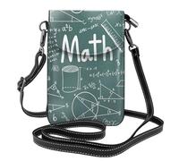 Formulas Shapes Theory Math Lesson Word Print Women Mini Shoulder Bag Crossbody Phone Lightweight Fashion Travel Everyday Gifting