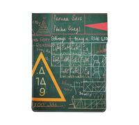 Formulas Shapes Theory Math Lesson Word Printed Laptop Case 13-Inch Leather Laptop Sleeve Computer Bag Cover for Travel, Work, Business