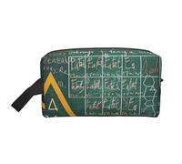 Formulas Shapes Theory Math Lesson Word Printed Makeup Bag Large Travel Cosmetic Bags Waterproof Cosmetic Case Toiletry Bag Organizer for Women Mom Girls