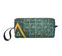 Formulas Shapes Theory Math Lesson Word Printed Makeup Bag Simple Travel Cosmetic Bags Waterproof Cosmetic Case Toiletry Bag Organizer for Women Mom Girls