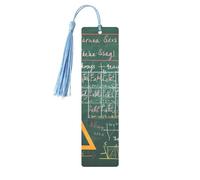 Formulas Shapes Theory Math Lesson Word Printed Metal Bookmarks S - Sky Blue Lightweight Aluminium Book Marker for Books, Journals & Gifts, Ideal Book Lovers, Holiday Decor & Crafts