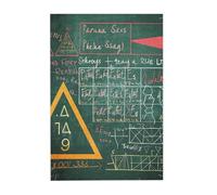 Formulas Shapes Theory Math Lesson Word Printed Wooden Puzzle 300 Piece, Cute Puzzle Game in Plastic Box for Family Entertainment and Brain Training Gifts