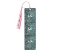 Formulas Shapes Theory Math Lesson Word Printing 5 Pcs Wood Bookmark,Cute Bookmarks,Label Ornament for Decor Crafts,Decorations for Reading