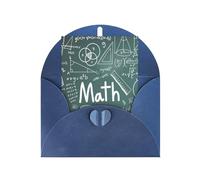 Formulas Shapes Theory Math Lesson Word Printing Holiday Love Buckle Pearl Paper Envelopes Greeting Vertical Thinking Of You Cards 6 X 4 Inch