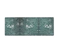 Formulas Shapes Theory Math Oversized Desk Pad, Thick Base Mat, Ergonomic Comfort Pad for Precision Mouse Control