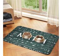 Formulas Shapes Theory Math Pet Feeding Mat Bowl Mat Dog Mat Suitable For Dogs Cats Specific Pads Feeder