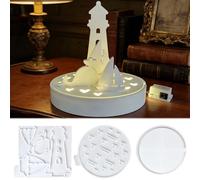 Formversity Silicone Moulds for Casting Moulds Silicone Maritime Candle Holder Summer Sailing Boat Mould Candle Holder Round Whale Gibs Moulds Silicone Lighthouse Pack of 6