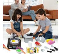 Forn the Game Game Toy Set for with Simulation Induction Cooker - Birthday Present for, Safe and Durable Plastic Material (Electromagnetic furnace style (black)