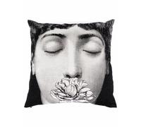 Fornasetti Lina Cavalieri-print cushion - White One Size