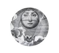 Fornasetti Lina Cavalieri-print wall plate - Black One Size