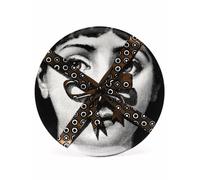 Fornasetti Lisa Cavalieri-print plate - White One Size