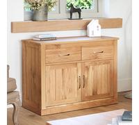 fornatic wooden sideboard with 2 doors 2 drawers in mobel oak