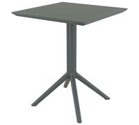 fornebu wooden outdoor dining table in dark grey