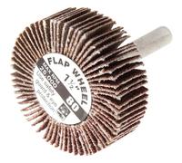 Forney 60187 Mounted Flap Wheel with 1/4-Inch Shank, 1-1/2-Inch-by-1/2-Inch, 60-Grit