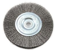 Forney 72743 Wire Wheel Brush, Fine Crimped with 1/2-Inch and 5/8-Inch Arbor, 5-Inch-by-.008-Inch