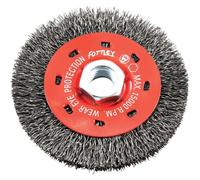 Forney 72788 Wire Wheel Brush, Coarse Crimped with 5/8-Inch-11 Threaded Arbor, 4-Inch-by-.014-Inch