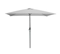Fornord Urban Living SUNNYDAYS 2X3MTR RECLINABLE PARASOL LIGHT GREY MATT ALUMINUM AND STEEL WHALE, grey, NORMAL
