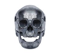 Forobb Skull Bead Charm Pendant for Necklace Bracelet 925 Sterling Silver Handcrafted Gothic Rock Punk Diablo Biker Retro Antique [Premium 60002] - L