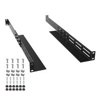 ForoGore 1U Universal Rack Mount Rails 4-Post Server Rack Shelf Rail 16"-31" Adjustable Depth for APC, HP, IBM, DELL, Compag Cabinet & Rack