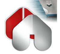 ForoGore 2 Pack Stainless Steel Boat Cover with Adhesive to Protect Boats from Scratches