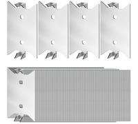 ForoGore 200 Pcs Nail Plates, 1.5 x 2.5 Inch Nail Plates for Wood Studs, Nail Plates Electrical for Protection Plumbing Wiring Cable Wire Protector Plate