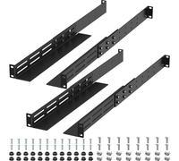FOROIRON 2 Pack 1U Universal Rack Mount Rails, 4-Post Server Rack Rail, 16"-30" Adjustable Depth, Compatible with APC, HP, IBM, DELL, Compaq Cabinet and Rack