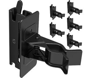 FOROIRON 6 Pcs E-Track Tool Holders, E Track Accessories for Enclosed Trailer Store Shovels, Rakes, Broom E Track Tool Holder Hanger for Trailer Accessories, E Track Shovel Holder
