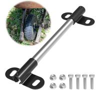 FOROIRON Heavy Duty Wheelbarrow Axle Bracket Set for 5/8” Axles, Including Shaft and Spare Parts with Bolts and Nuts