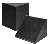 Foroomaco 2 Pack Delta Bass Traps for Wall Corner 16.5"x15.8"x12" Super Chunk Bass Trap Soundproof for Home studio and Recording insulation Sound Proof Foam for Room Acoustic absorbing