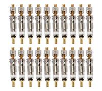 FOROREH 20pcs Presta Valve Core Set,Brass Valve Core Bike Kit Valve universal Valve Cores for Road Bike, Mountain Bicycles Presta Valve Core Replacement Set