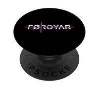 Foroyar, Faroe Islands Flag, Holiday Travel Faroes PopSockets Adhesive PopGrip